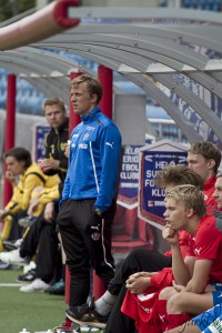 Erik Edman ledde HIF Akademi till en viktig seger. Foto: Bjarki Tordarson