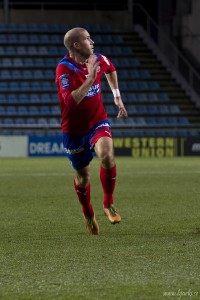 Mattias Lindström var kapten för HIF:s u21 lag som förlorade igår. Foto: Bjarki Tordarson