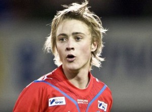 Rasmus Jönsson fick en lyckad debut i tyska Bundesliga för sitt nya lag, Vfl Wolfsburg